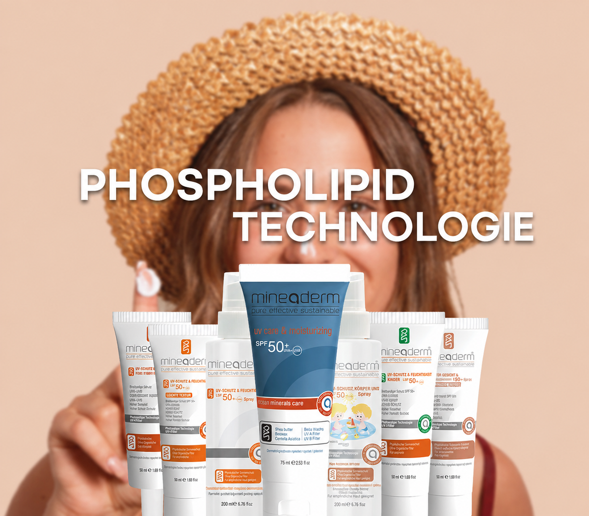 Hautpflege mit hoher Aufnahme durch Phospholipid-Technologie