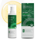 Tea Tree Face Wash 200 ml – Reinigendes Gesichtswasser mit Teebaumöl für unreine und fettige Haut | Mineaderm