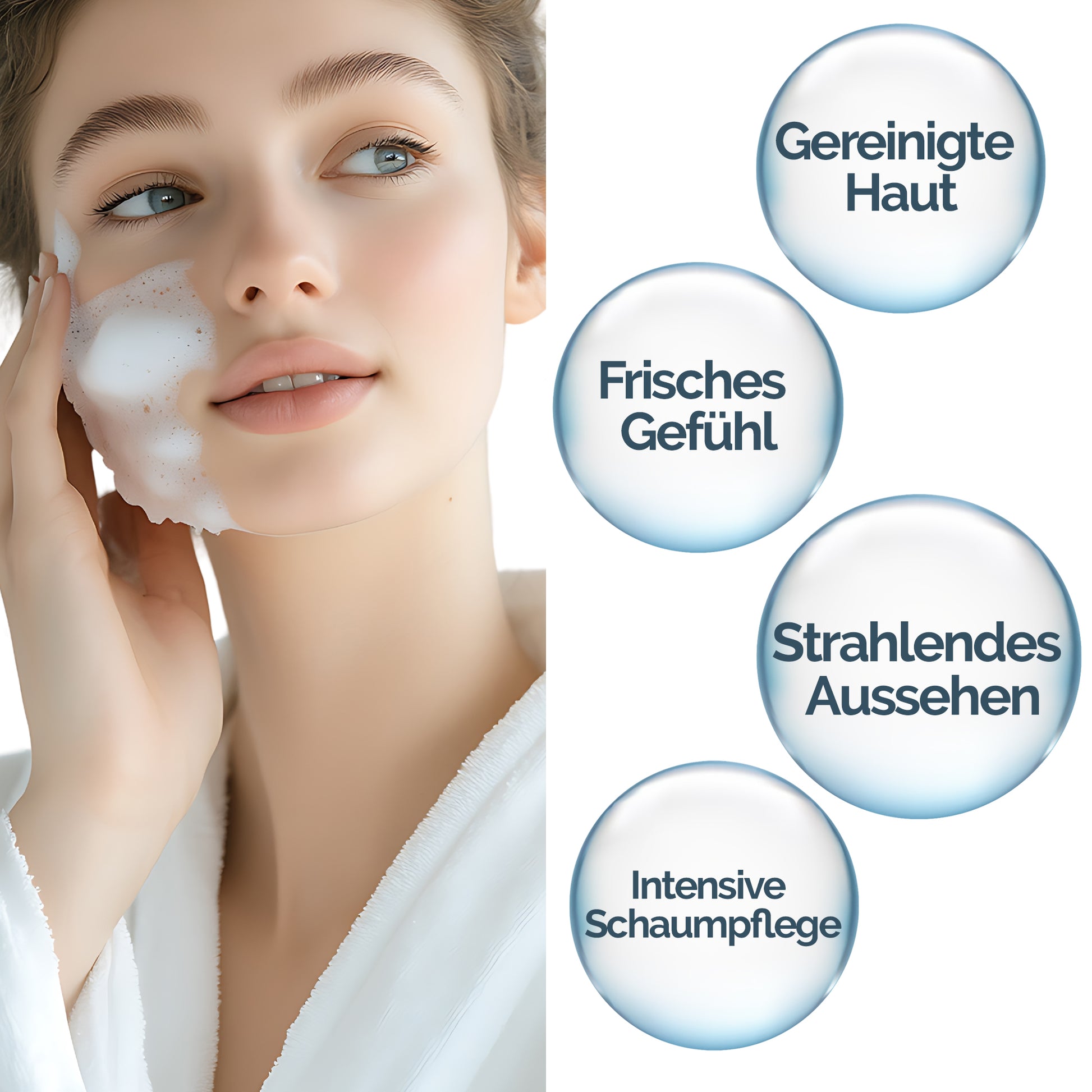 Brightening Cleansing Foam – Aufhellender Schaum für strahlende Haut, porentiefe Reinigung | Mineaderm