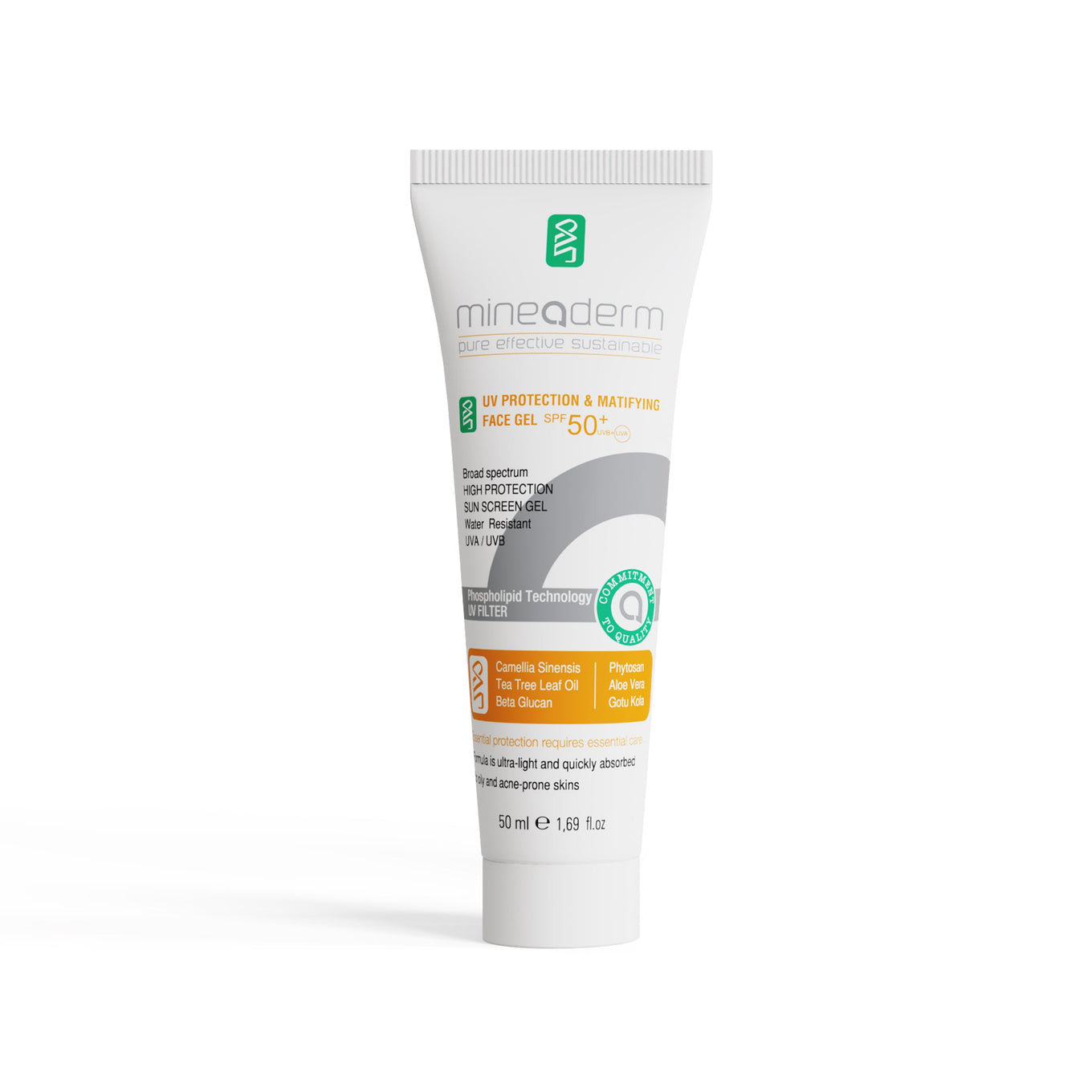 UV PROTECTION & MATIFYING FACE GEL SPF 50+ UVB+UVA