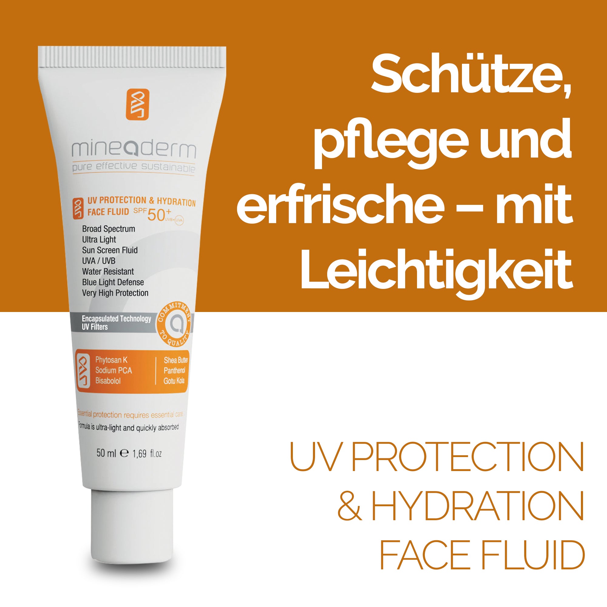UV PROTECTION & HYDRATION FACE FLUID SPF 50+ UVB+UVA