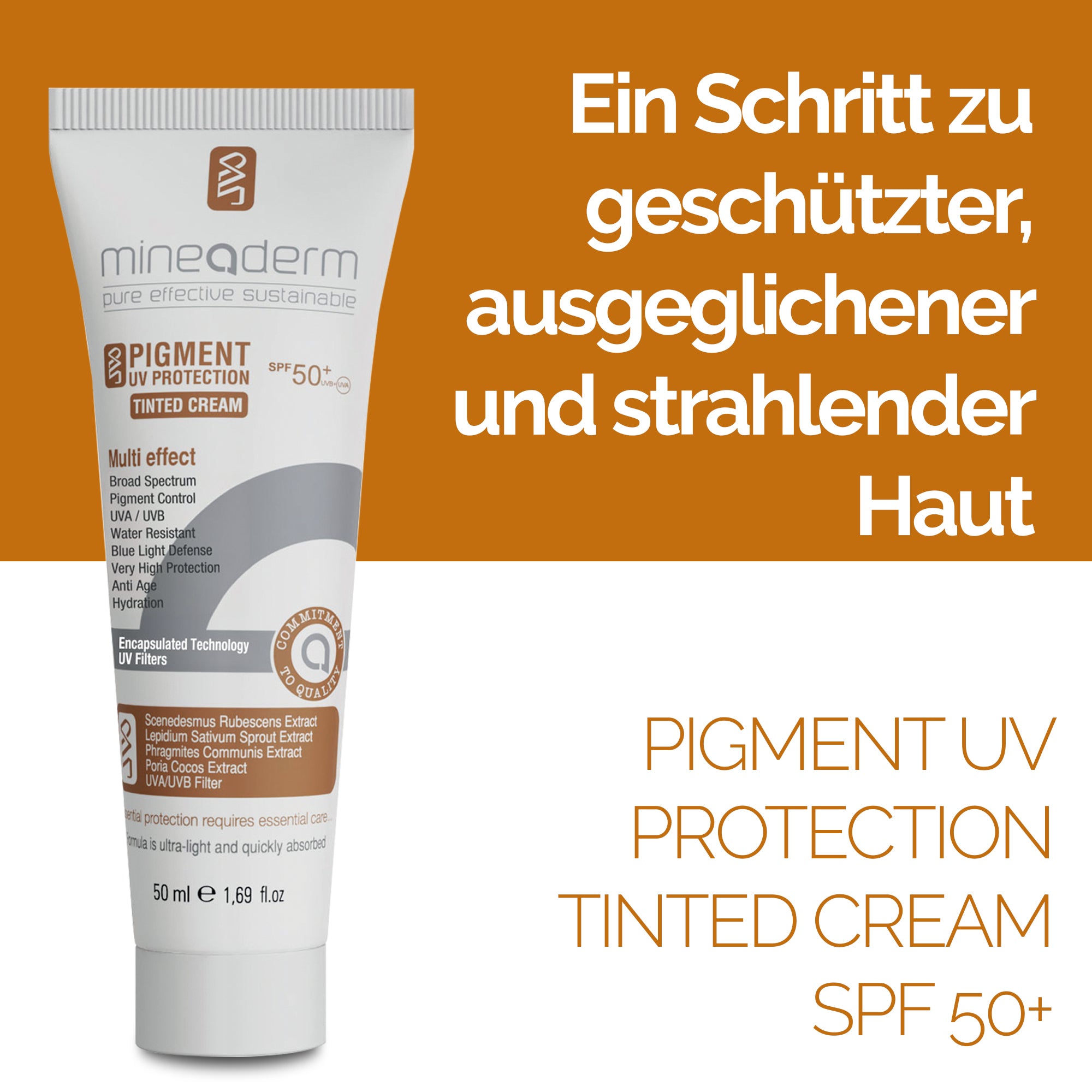 PIGMENT UV PROTECTION TINTED CREAM SPF50+ UVB+UVA