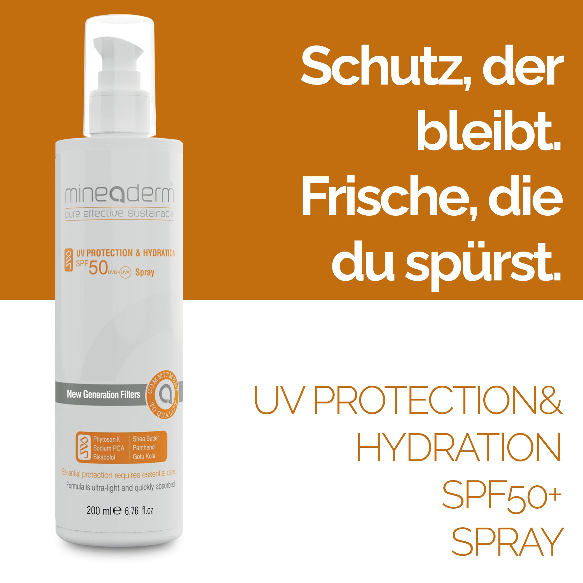 UV PROTECTION& HYDRATION SPF50+ SPRAY