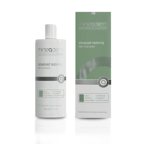 Advanced Restoring Hair Shampoo – Regenerierendes Haarshampoo zur Wiederherstellung und Pflege von strapaziertem Haar | Mineaderm